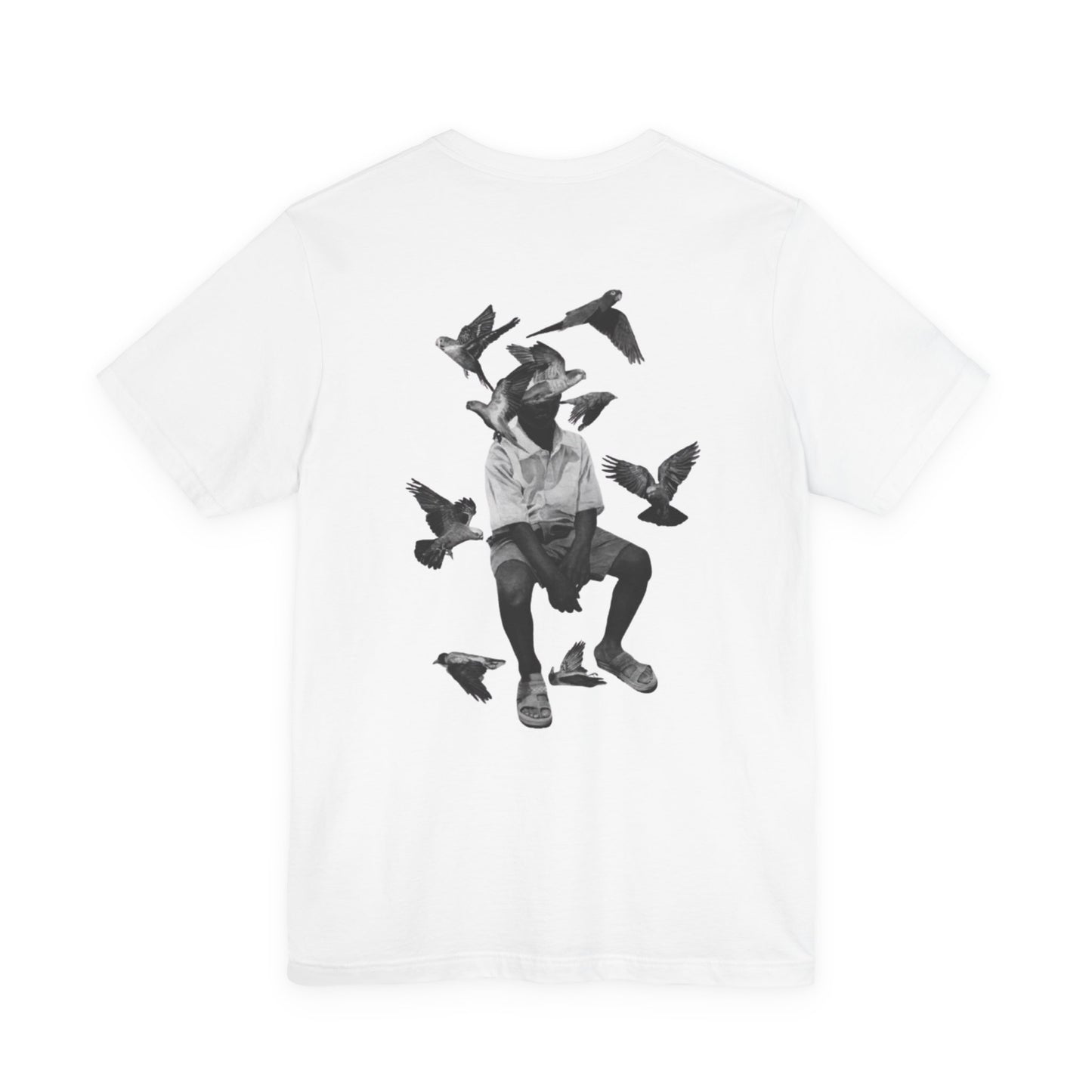 Urban Vibes Unisex Jersey Tee with Artistic Pigeon Design