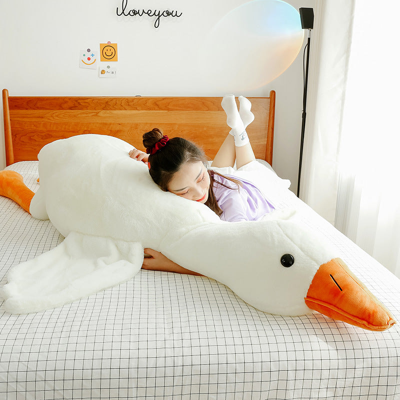 Big White Goose Plush Pillow