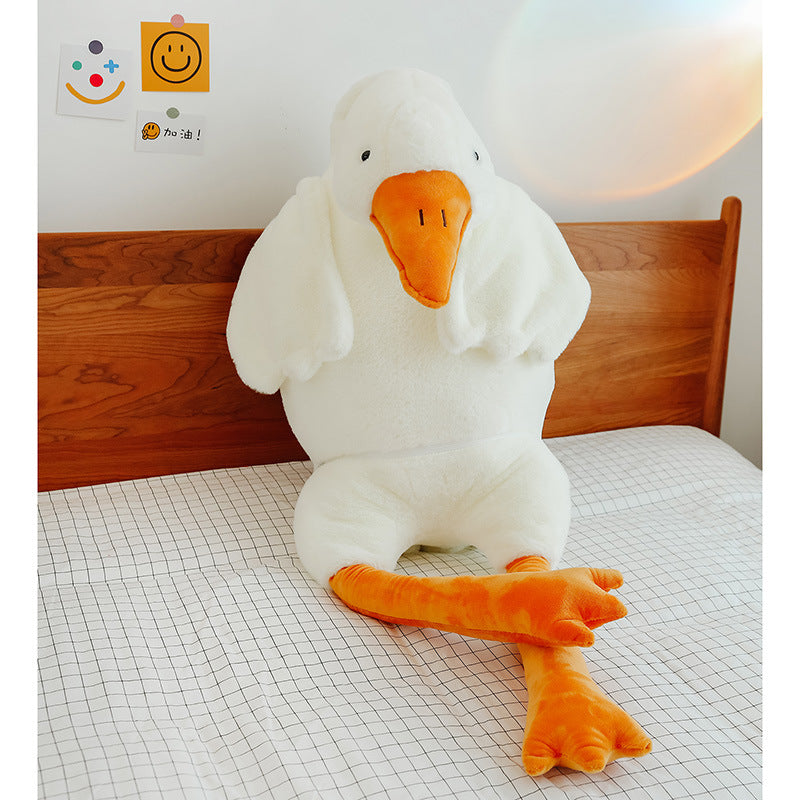Big White Goose Plush Pillow