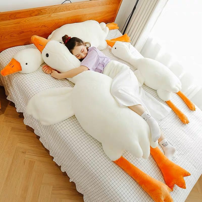 Big White Goose Plush Pillow
