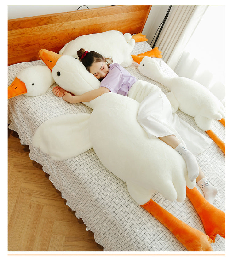 Big White Goose Plush Pillow