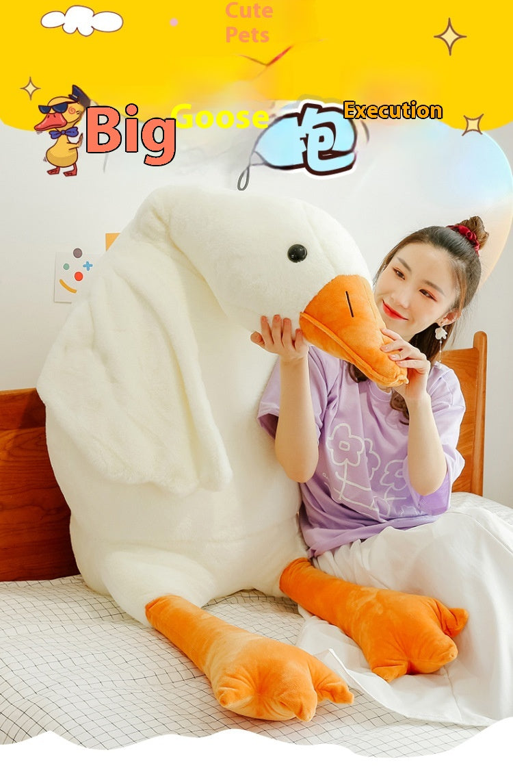 Big White Goose Plush Pillow
