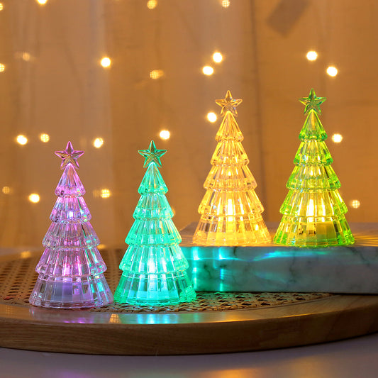 Christmas Tree Crystal Small Night Lamp
