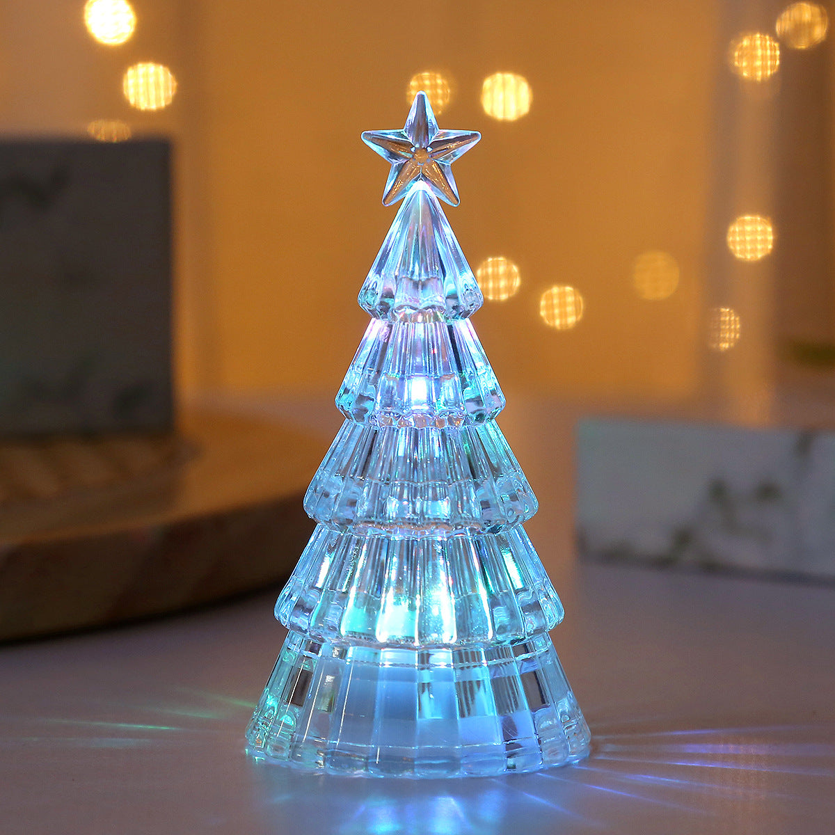 Christmas Tree Crystal Small Night Lamp