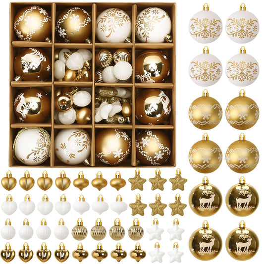 Christmas Ball Decorations 52PCS