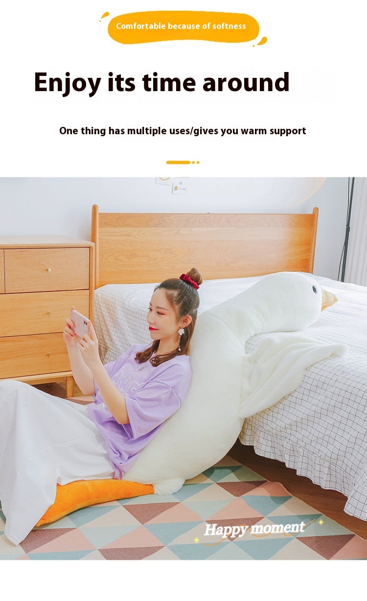 Big White Goose Plush Pillow